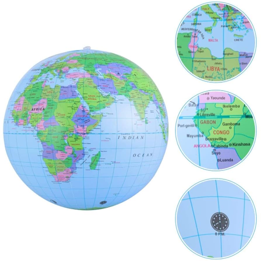 ラーニング リソーシズ(Learning Resources)  書いて消せる 地球儀 ビーチボール型 LER 2438 正規品 Amazon.co.jp: ラーニング リソーシーズ Inflatable Labeling